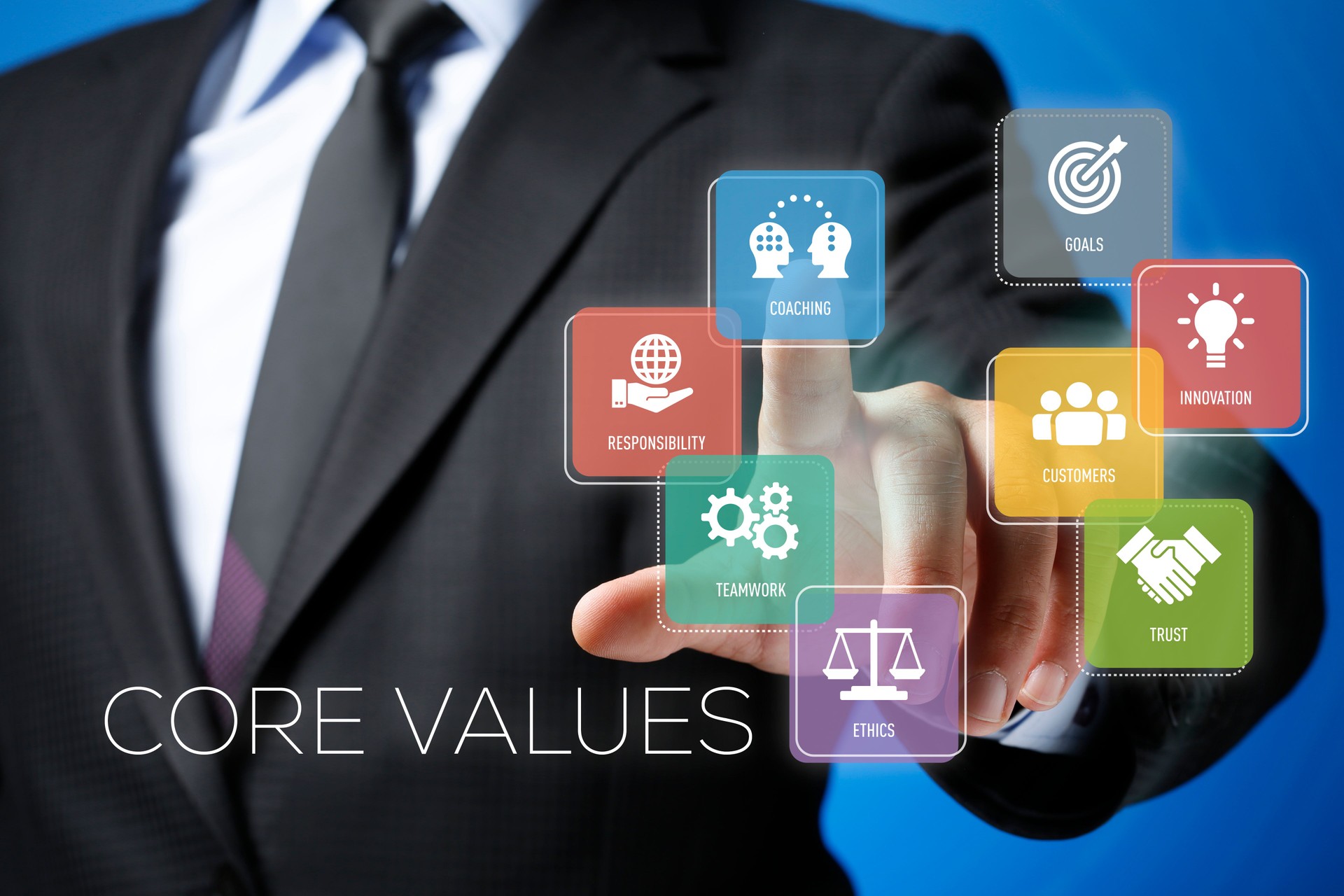 Futuristic Interface Touch Screen Concept:Core Values